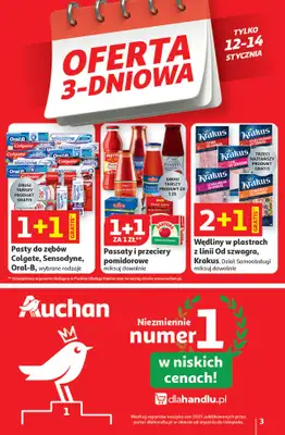 Auchan - gazetka promocyjna Gazetka 30 Lat Hipermarket Auchan od czwartku 08.01 do środy 14.01 - strona 3