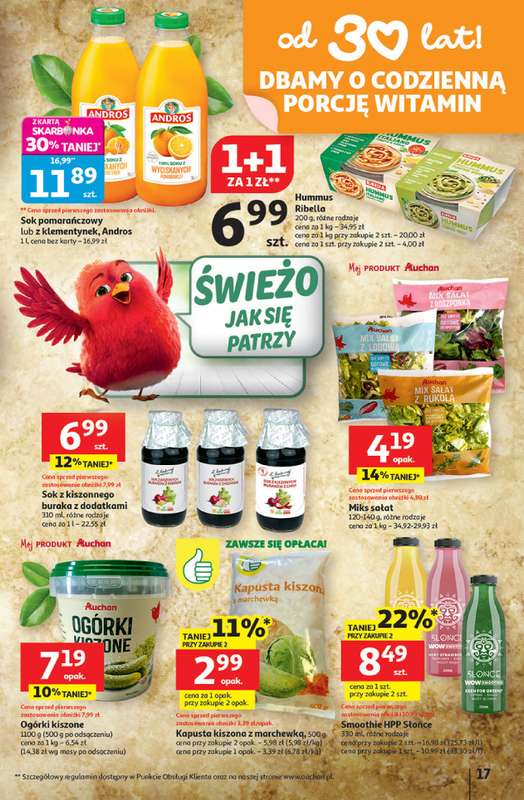 Auchan - gazetka promocyjna Gazetka 30 Lat Hipermarket Auchan od czwartku 08.01 do środy 14.01 - strona 17