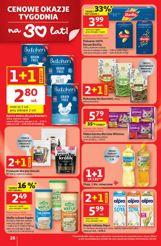 Auchan - gazetka promocyjna Gazetka 30 Lat Hipermarket Auchan od czwartku 08.01 do środy 14.01 - strona 28