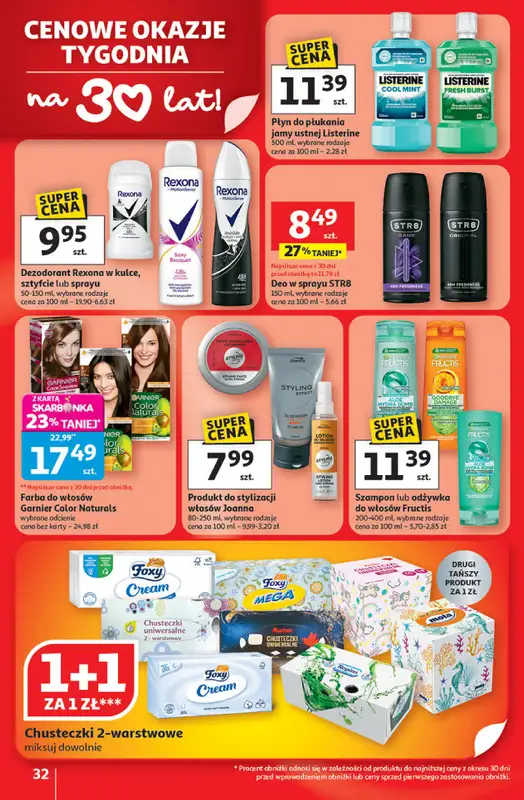 Auchan - gazetka promocyjna Gazetka 30 Lat Hipermarket Auchan od czwartku 08.01 do środy 14.01 - strona 32