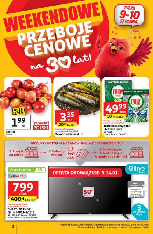 Auchan - gazetka promocyjna Gazetka 30 Lat Hipermarket Auchan od czwartku 08.01 do środy 14.01 - strona 2