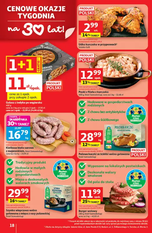 Auchan - gazetka promocyjna Gazetka 30 Lat Hipermarket Auchan od czwartku 08.01 do środy 14.01 - strona 18