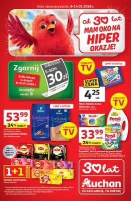 Auchan - gazetka promocyjna Gazetka 30 Lat Hipermarket Auchan od czwartku 08.01 do środy 14.01