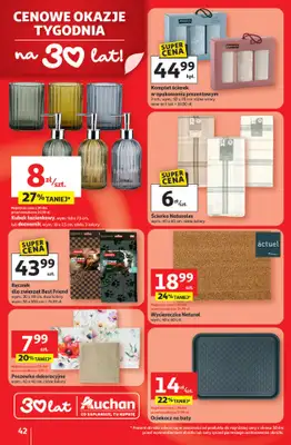 Auchan - gazetka promocyjna Gazetka 30 Lat Hipermarket Auchan od czwartku 08.01 do środy 14.01 - strona 42