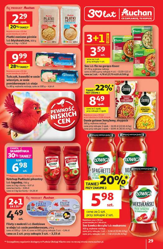 Auchan - gazetka promocyjna Gazetka 30 Lat Hipermarket Auchan od czwartku 08.01 do środy 14.01 - strona 29