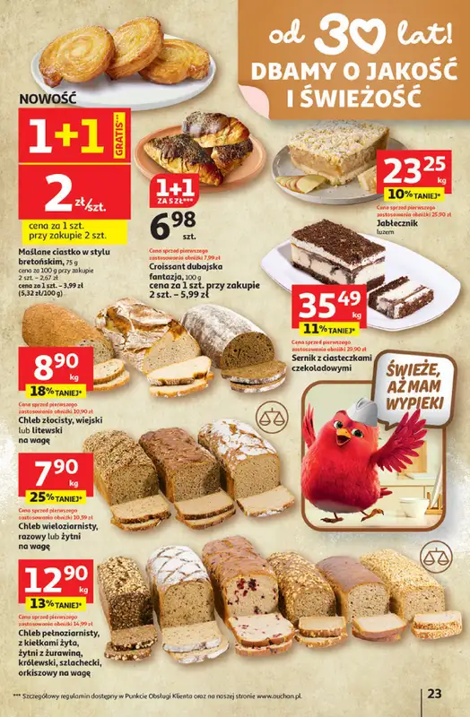 Auchan - gazetka promocyjna Gazetka 30 Lat Hipermarket Auchan od czwartku 08.01 do środy 14.01 - strona 23