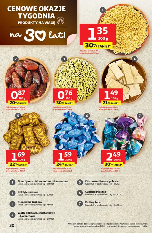 Auchan - gazetka promocyjna Gazetka 30 Lat Hipermarket Auchan od czwartku 08.01 do środy 14.01 - strona 30