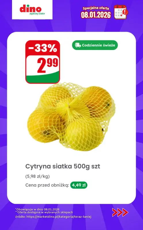 Dino - gazetka promocyjna Specjalna oferta na 08.01.2026 - promocje spoza gazetki od czwartku 08.01 do czwartku 08.01 - strona 4
