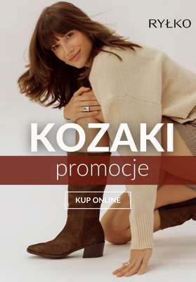 Ryłko - gazetka promocyjna PROMOCJE - kozaki damskie od czwartku 08.01 