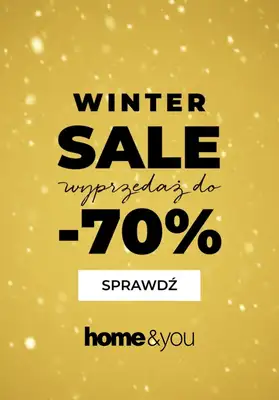 home&you - gazetka promocyjna WINTER SALE teraz do -70% od czwartku 08.01 do niedzieli 18.01