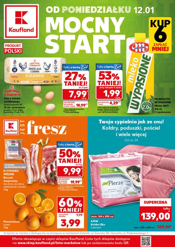 Kaufland - gazetka promocyjna Mocny Start od poniedziałku 12.01 do środy 14.01