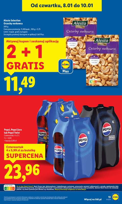 Lidl - gazetka promocyjna Oferta od czwartku od czwartku 08.01 do soboty 10.01 - strona 13