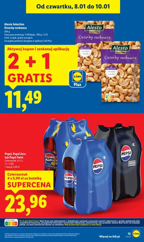 Lidl - gazetka promocyjna Oferta od czwartku od czwartku 08.01 do soboty 10.01 - strona 13