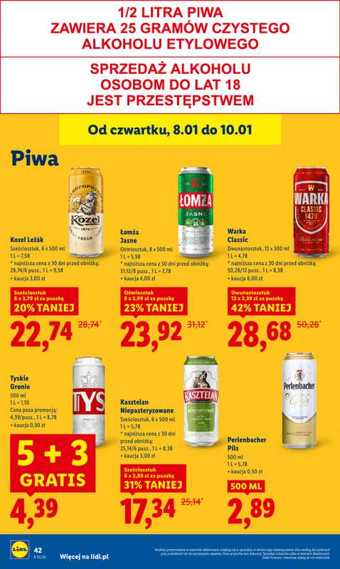 Lidl - gazetka promocyjna Oferta od czwartku od czwartku 08.01 do soboty 10.01 - strona 44