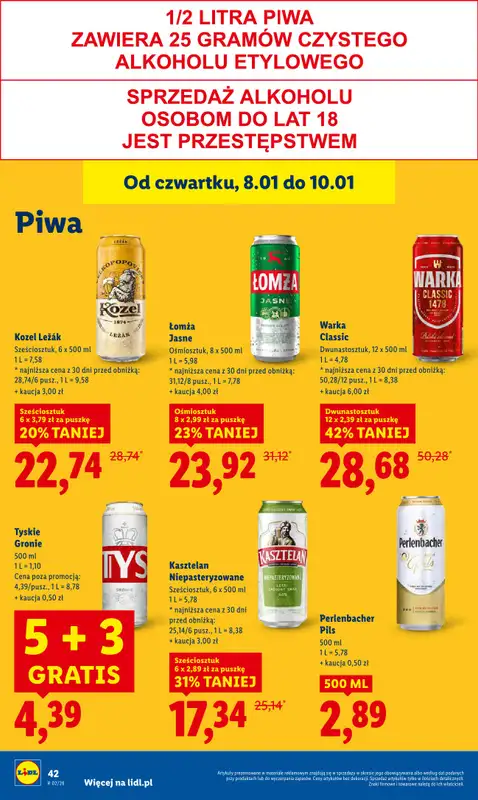 Lidl - gazetka promocyjna Oferta od czwartku od czwartku 08.01 do soboty 10.01 - strona 44