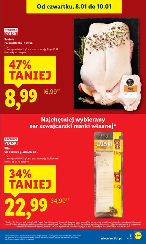 Lidl - gazetka promocyjna Oferta od czwartku od czwartku 08.01 do soboty 10.01 - strona 11