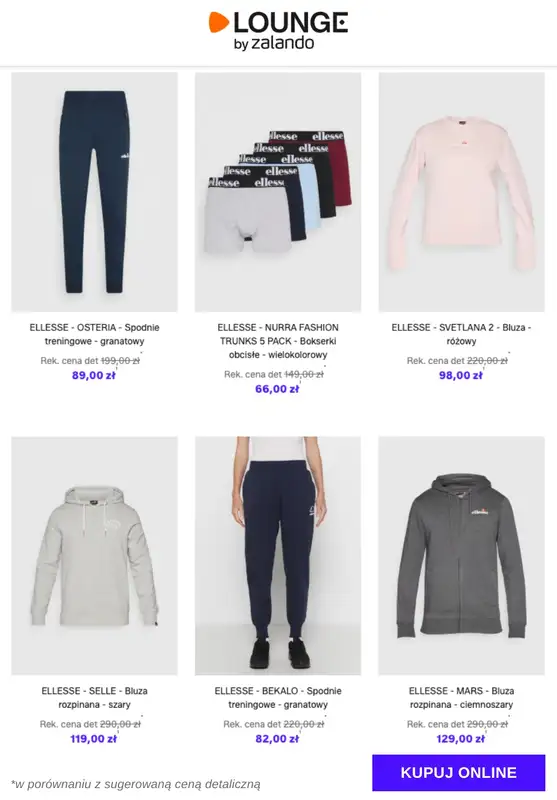 Lounge by Zalando - gazetka promocyjna Do -69% Ellesse od czwartku 08.01 do niedzieli 11.01 - strona 7