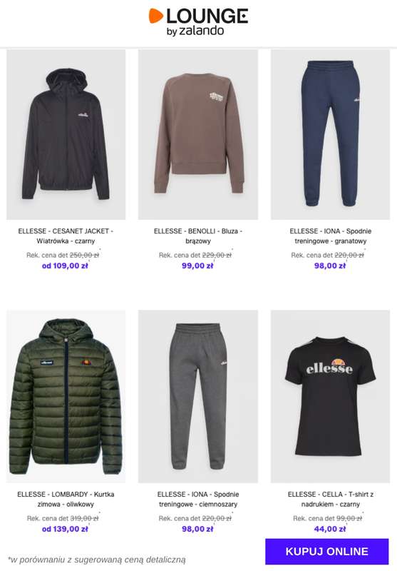 Lounge by Zalando - gazetka promocyjna Do -69% Ellesse od czwartku 08.01 do niedzieli 11.01 - strona 4