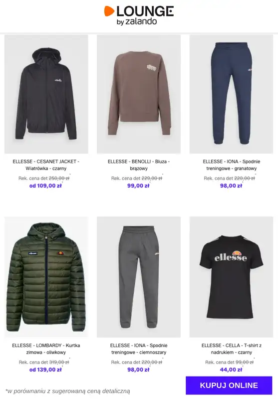 Lounge by Zalando - gazetka promocyjna Do -69% Ellesse od czwartku 08.01 do niedzieli 11.01 - strona 4