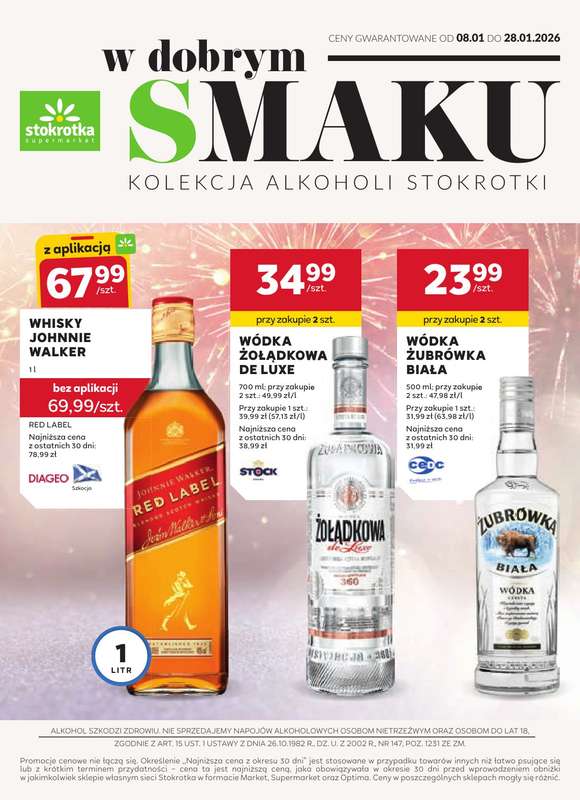 Stokrotka - gazetka promocyjna W dobrym smaku od czwartku 08.01 do środy 28.01
