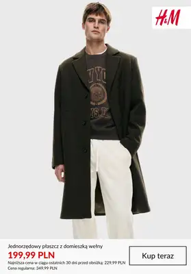 H&M - gazetka promocyjna WYPRZEDAŻ: kurtki i płaszcze męskie od czwartku 08.01  - strona 4