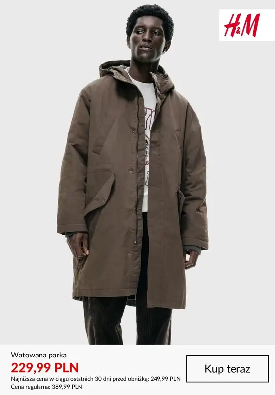 H&M - gazetka promocyjna WYPRZEDAŻ: kurtki i płaszcze męskie od czwartku 08.01  - strona 6