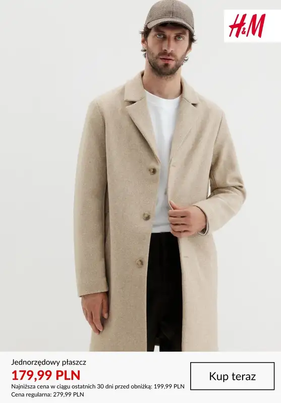 H&M - gazetka promocyjna WYPRZEDAŻ: kurtki i płaszcze męskie od czwartku 08.01  - strona 7