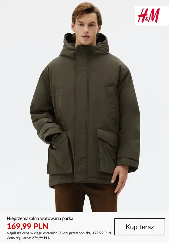 H&M - gazetka promocyjna WYPRZEDAŻ: kurtki i płaszcze męskie od czwartku 08.01  - strona 10