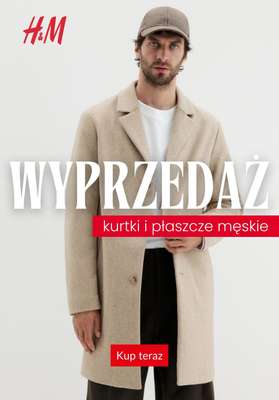 H&M - gazetka promocyjna WYPRZEDAŻ: kurtki i płaszcze męskie od czwartku 08.01 
