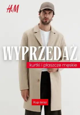 H&M - gazetka promocyjna WYPRZEDAŻ: kurtki i płaszcze męskie od czwartku 08.01 