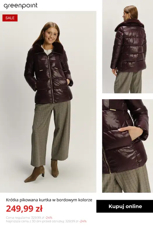 Greenpoint - gazetka promocyjna Kurtki i płaszcze do 50% taniej! od czwartku 08.01  - strona 12