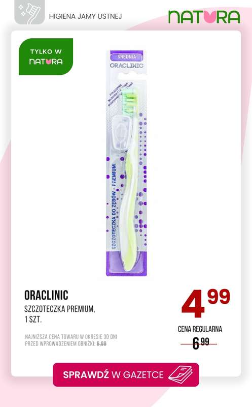 Drogerie Natura - gazetka promocyjna Higiena jamy ustnej - szczoteczki i pasty na promocji! od czwartku 08.01 do poniedziałku 19.01 - strona 8