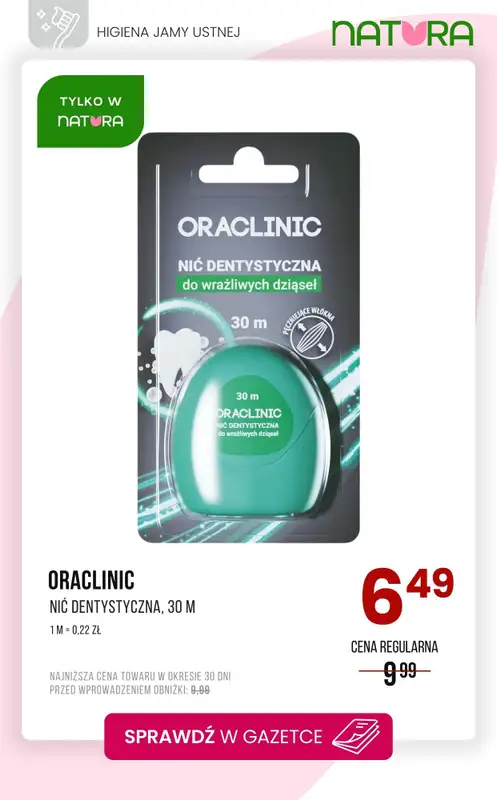 Drogerie Natura - gazetka promocyjna Higiena jamy ustnej - szczoteczki i pasty na promocji! od czwartku 08.01 do poniedziałku 19.01 - strona 9