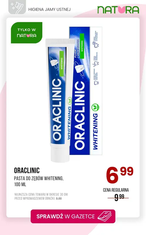 Drogerie Natura - gazetka promocyjna Higiena jamy ustnej - szczoteczki i pasty na promocji!   - strona 3