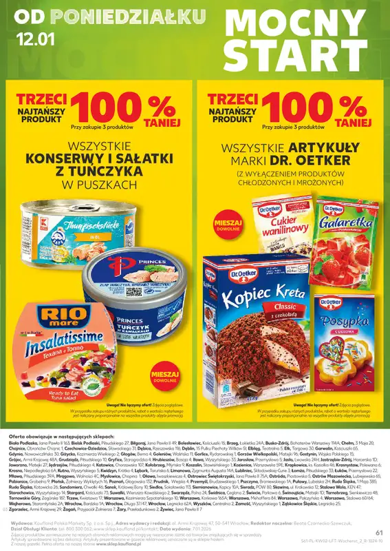Kaufland - gazetka promocyjna Oferta Kaufland od czwartku 08.01 do środy 14.01 - strona 63