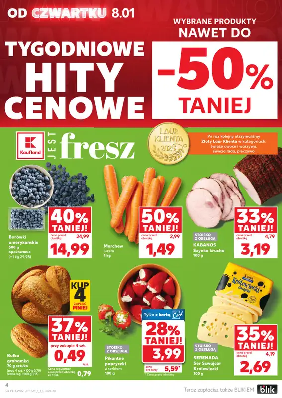 Kaufland - gazetka promocyjna Oferta Kaufland od czwartku 08.01 do środy 14.01 - strona 4