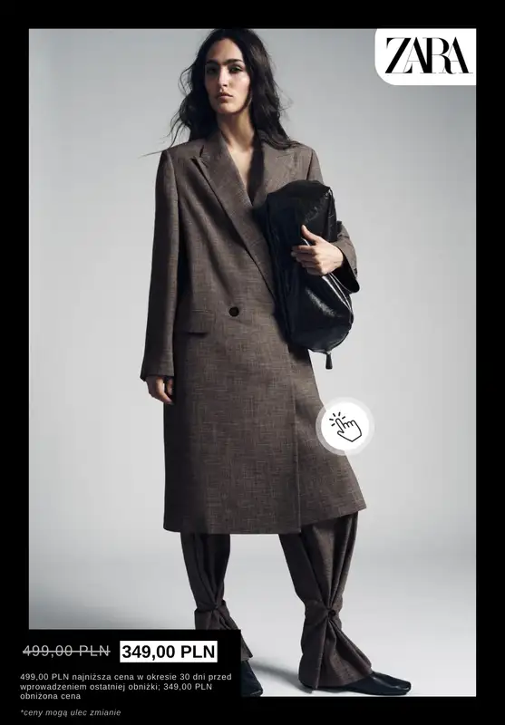 Zara - gazetka promocyjna Wyprzedaż: płaszcze damskie od czwartku 08.01  - strona 3