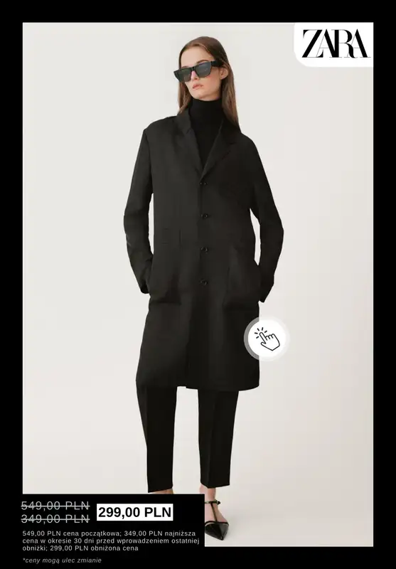 Zara - gazetka promocyjna Wyprzedaż: płaszcze damskie od czwartku 08.01  - strona 4