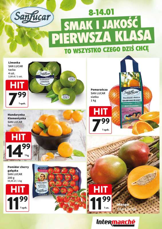 Intermarche - gazetka promocyjna Świeży kram od czwartku 08.01 do środy 14.01