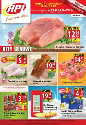 API Market - gazetka promocyjna Gazetka od czwartku 08.01 do wtorku 13.01