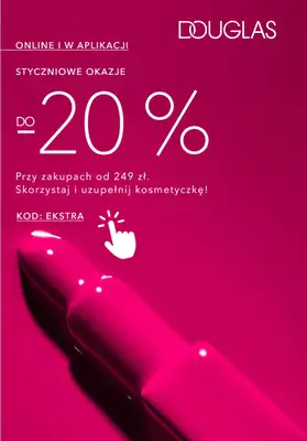 BEST SALE - gazetka promocyjna Douglas | Do -20% styczniowe okazje od czwartku 08.01 do poniedziałku 12.01