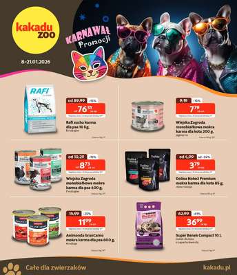 KAKADU - gazetka promocyjna Gazetka od czwartku 08.01 do środy 21.01
