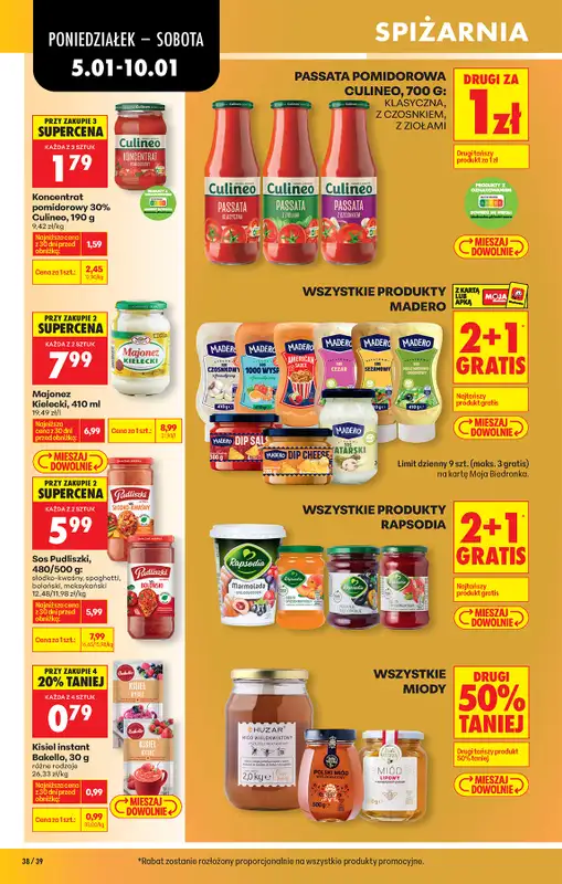 Biedronka - gazetka promocyjna Od poniedziałku, Z ladą tradycyjną od poniedziałku 05.01 do soboty 10.01 - strona 50