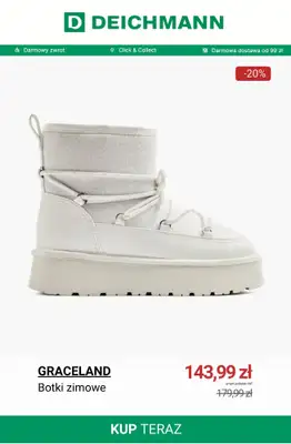 Deichmann - gazetka promocyjna Botki zimowe i śniegowce damskie w korzystnych cenach od czwartku 08.01  - strona 12