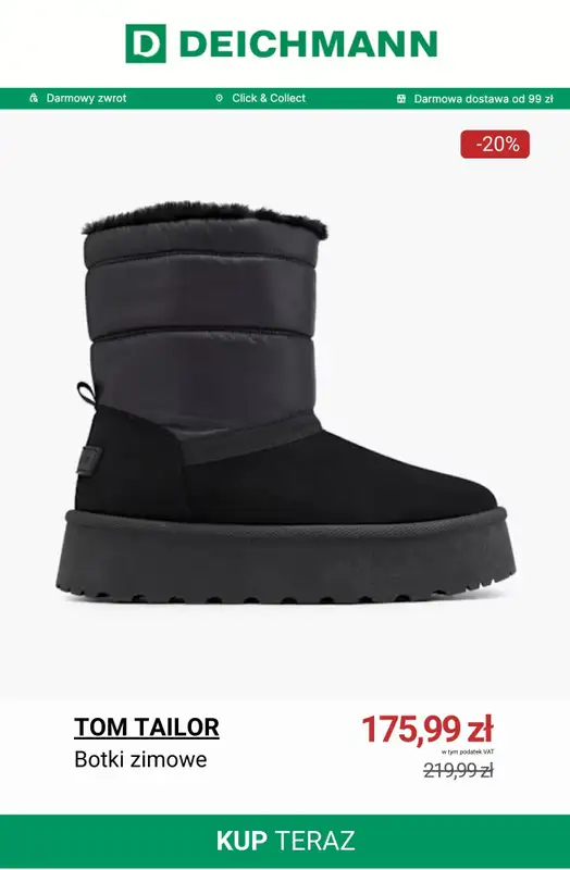 Deichmann - gazetka promocyjna Botki zimowe i śniegowce damskie w korzystnych cenach od czwartku 08.01  - strona 11