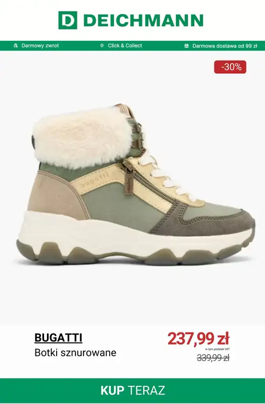 Deichmann - gazetka promocyjna Botki zimowe i śniegowce damskie w korzystnych cenach   - strona 3
