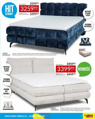 Abra Meble - gazetka promocyjna Gazetka od piątku 09.01 do środy 28.01 - strona 21