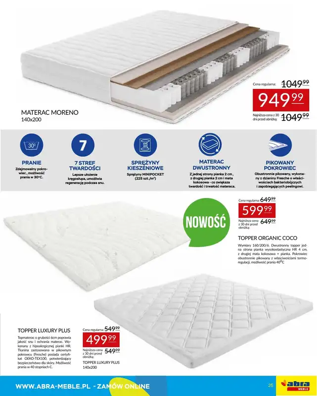 Abra Meble - gazetka promocyjna Gazetka od piątku 09.01 do środy 28.01 - strona 25
