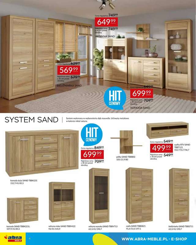 Abra Meble - gazetka promocyjna Gazetka od piątku 09.01 do środy 28.01 - strona 4