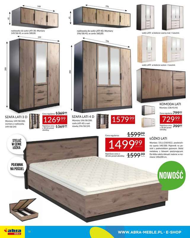 Abra Meble - gazetka promocyjna Gazetka od piątku 09.01 do środy 28.01 - strona 18